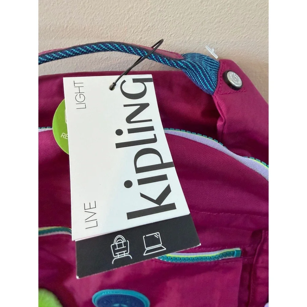 Kipling Micah Laptop Backpack Purple Fig WB KI9184 Recycled Lining NWT